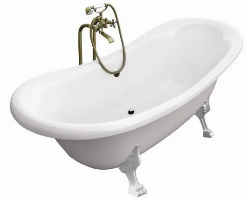 Cada de baie din acril Besco Amelia WKA-190W+BI 190x77 (White)