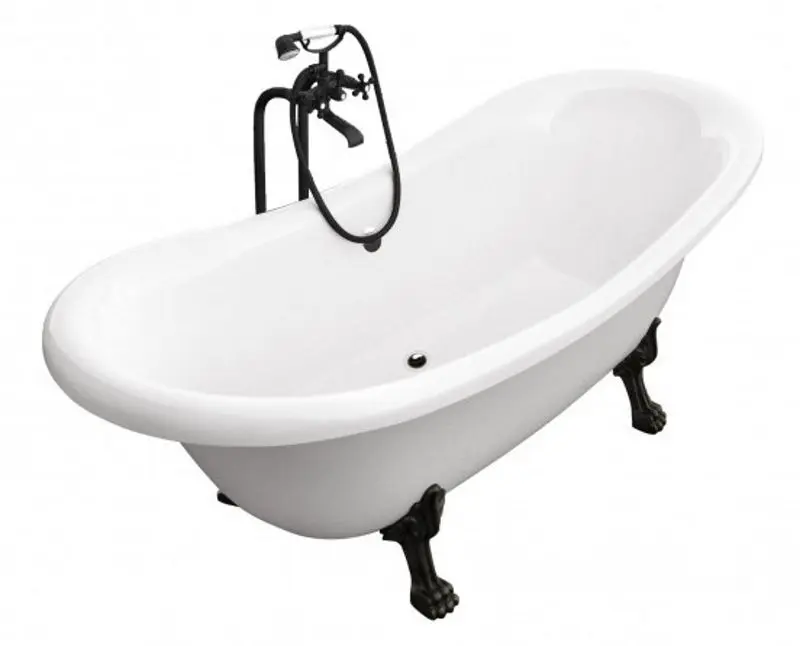 Ванна акриловая Besco Amelia WKA-190W+CZ 190x77 (White)