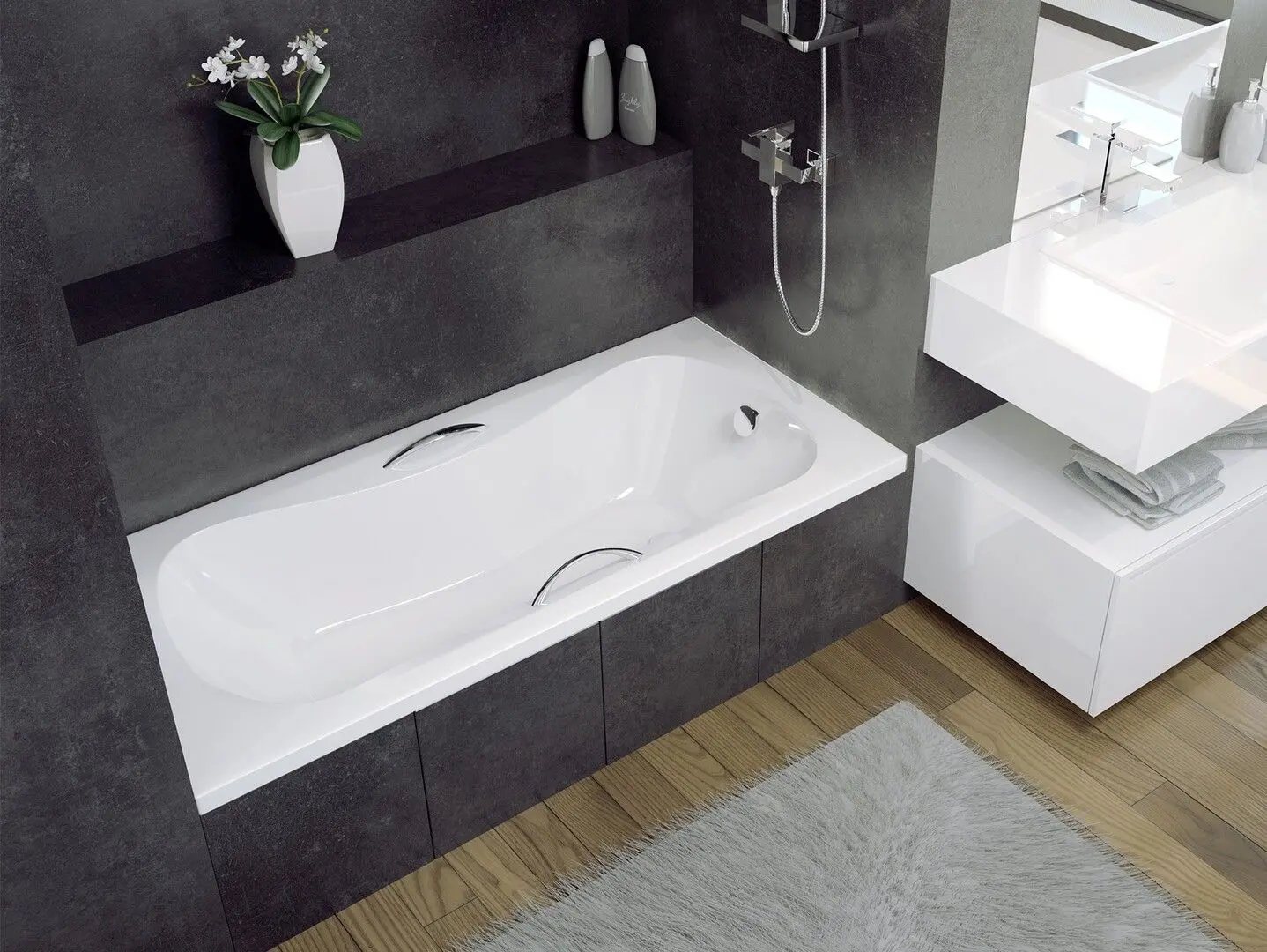 Ванна акриловая Besco Aria Prosafe WAA-150-PS 150x70 (White) - 2