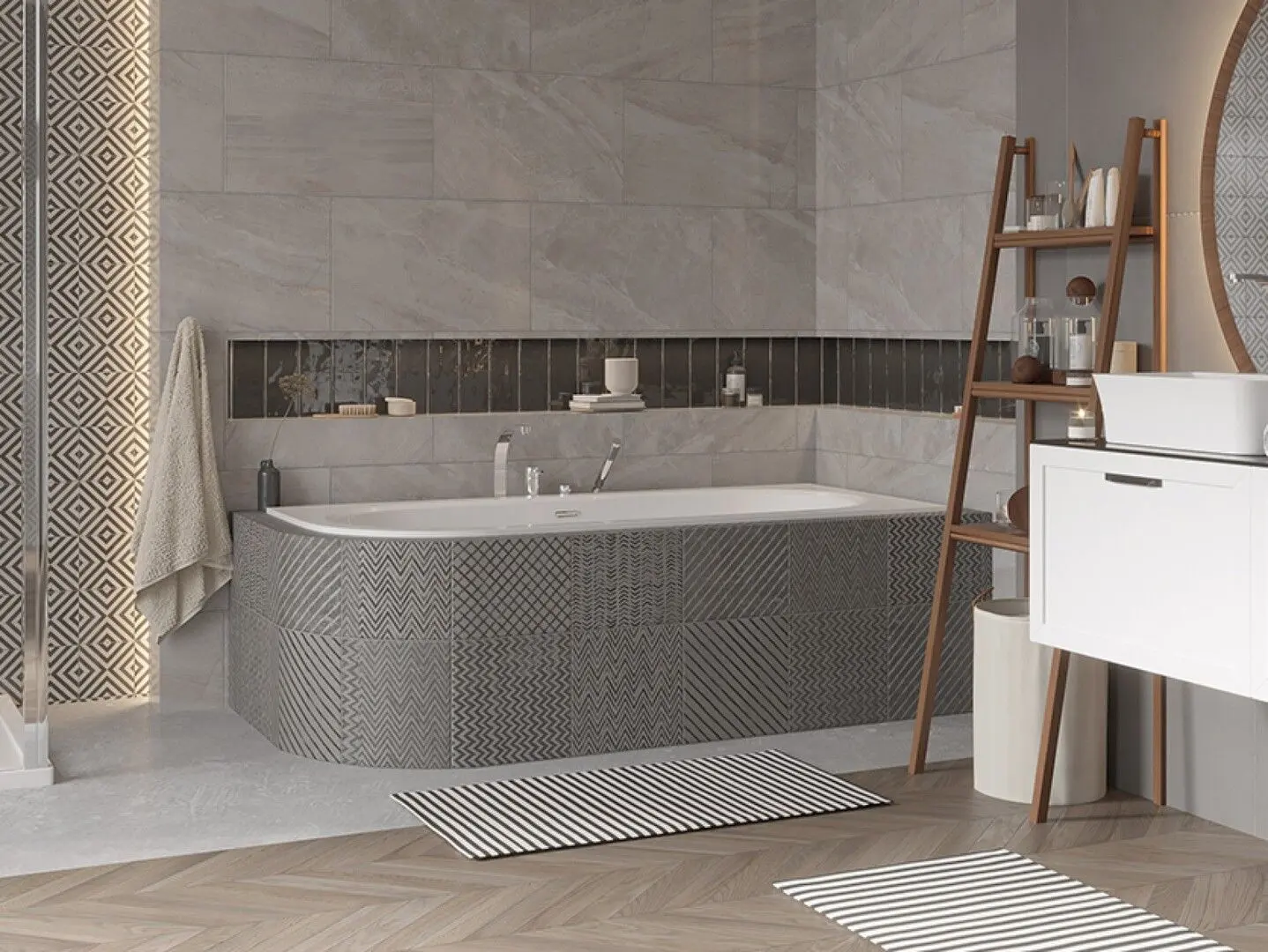 Ванна акриловая Besco Avita Slim Plus WAV-160-LPZ Left 160x75 (White) - 3