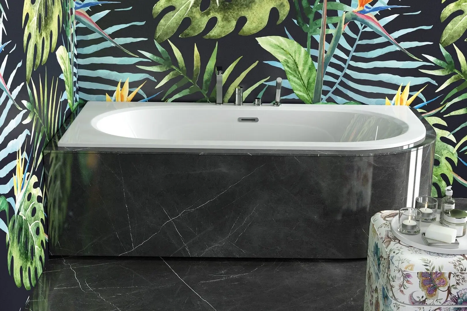 Ванна акриловая Besco Avita Slim Plus WAV-170-NPP Right 170x75 (White) - 5