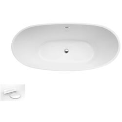 Cada de baie din acril Besco Ayla Glam WA-170-AYGB 170x80 (Graphite) Thumb