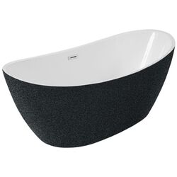 Ванна акриловая Besco Ayla Glam WA-170-AYGB 170x80 (Graphite)