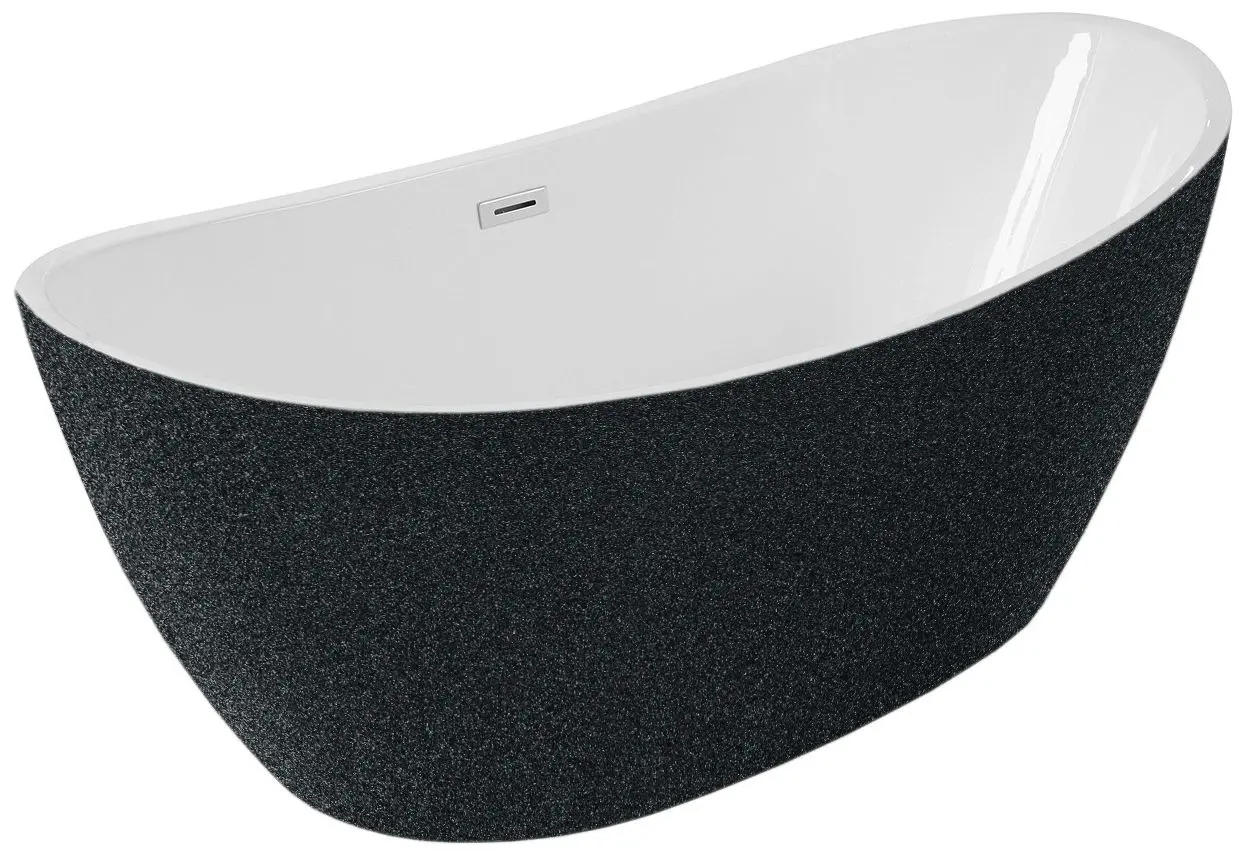 Ванна акриловая Besco Ayla Glam WA-170-AYGG 170x80 (Graphite)