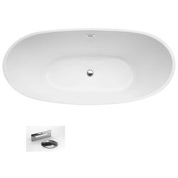 Ванна акриловая Besco Ayla Glam WA-170-AYGR 170x80 (Graphite) Thumb