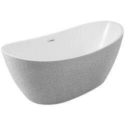 Ванна акриловая Besco Ayla Glam WA-170-AYSB 170x80 (Silver)