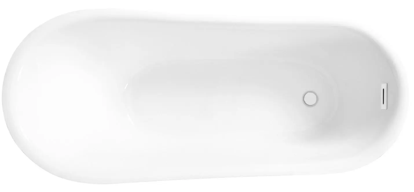 Ванна акриловая Besco Calima Glam 170x74 (Graphite/White) - 2