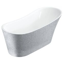 Ванна акриловая Besco Calima Glam 170x74 (Silver/White/Graphite)