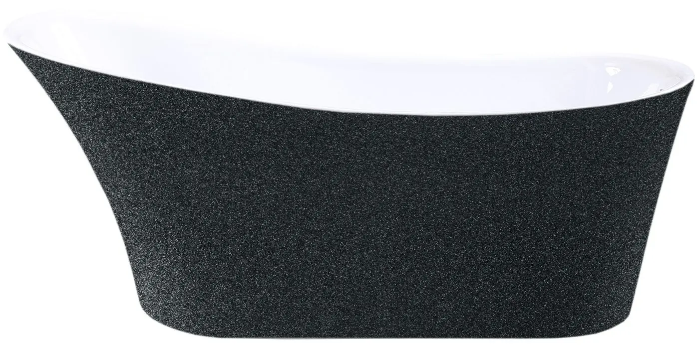 Cada de baie din acril Besco Calima Glam WAS-170-CGZ 170x74 (Graphite)