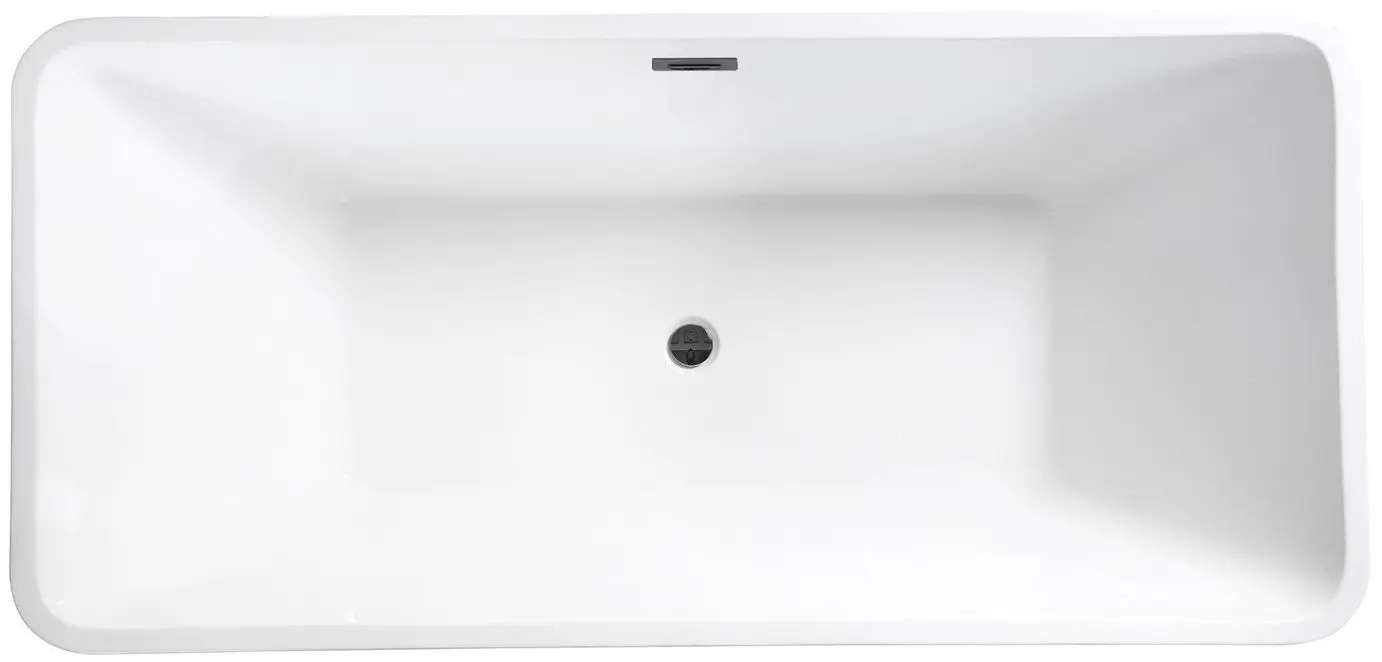 Cada de baie din acril Besco Evita Glam 160x80 (Graphite/White)