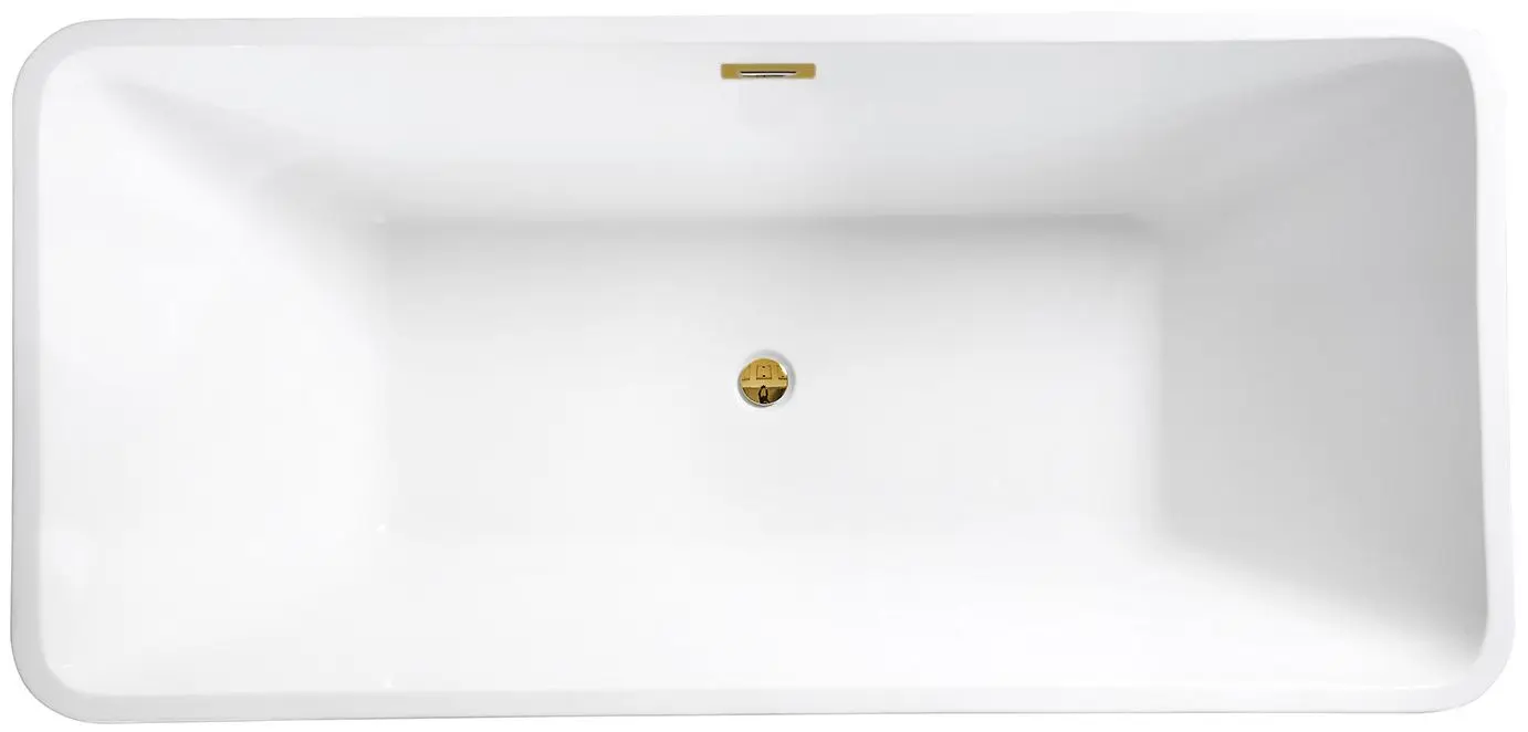 Ванна акриловая Besco Evita Glam 160x80 (Graphite/White/Gold) - 2