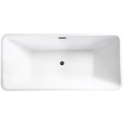 Cada de baie din acril Besco Evita Glam 160x80 (Silver/White/Graphite) Thumb