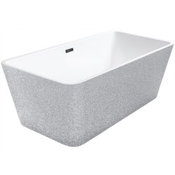 Cada de baie din acril Besco Evita Glam 160x80 (Silver/White/Graphite)