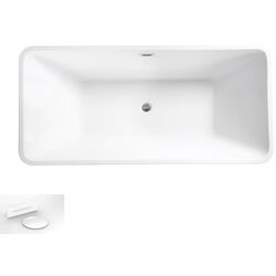 Ванна акриловая Besco Evita Glam WA-160-ESB 160x80 (Silver) Thumb