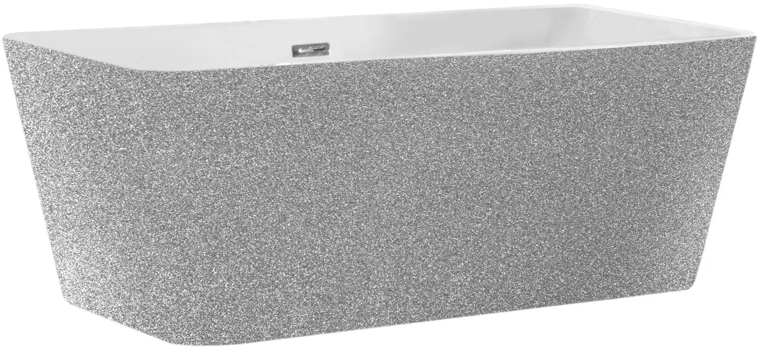 Ванна акриловая Besco Evita Glam WA-160-ESR 160x80 (Silver)
