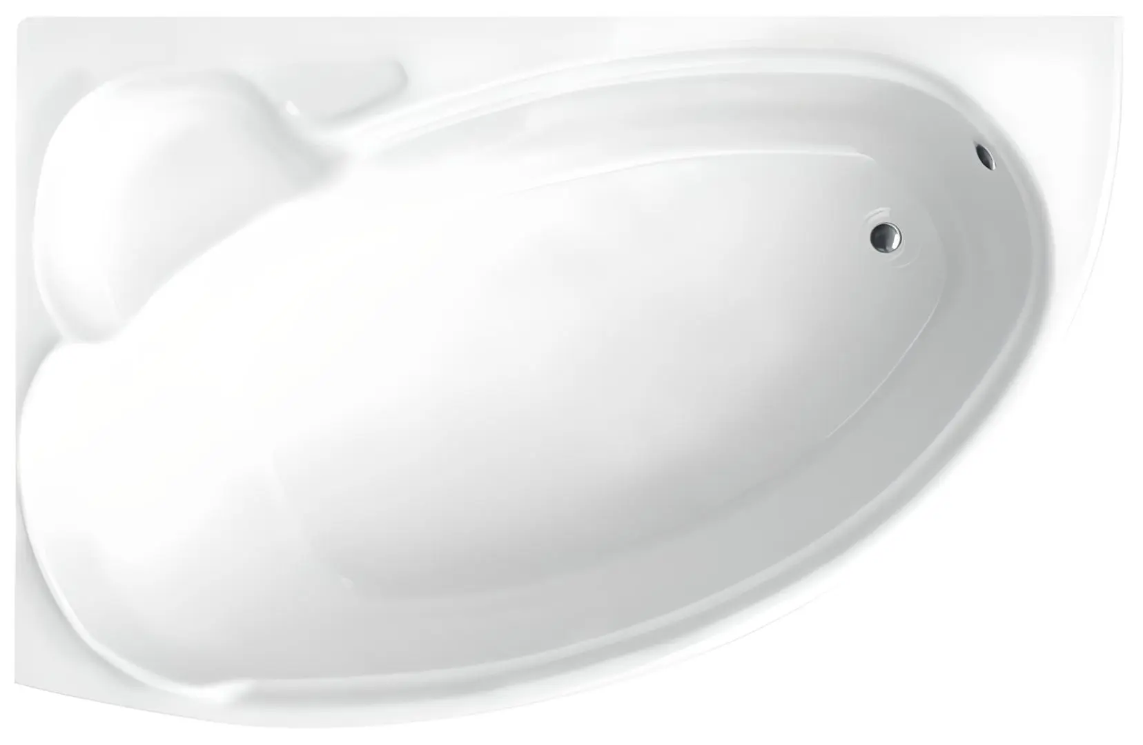 Ванна акриловая Besco Finezja Nova 170x110 Left (White)