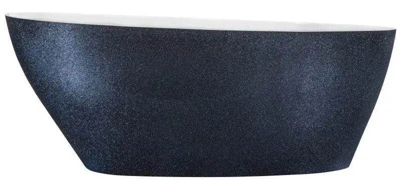 Ванна акриловая Besco Goya A-Line Glam 160x73 (Graphite/White/Chrome)