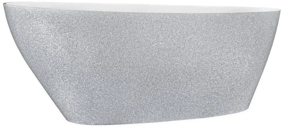 Cada de baie Besco Goya A-Line Glam 170x80 (Silver/Chrome/Graphite)