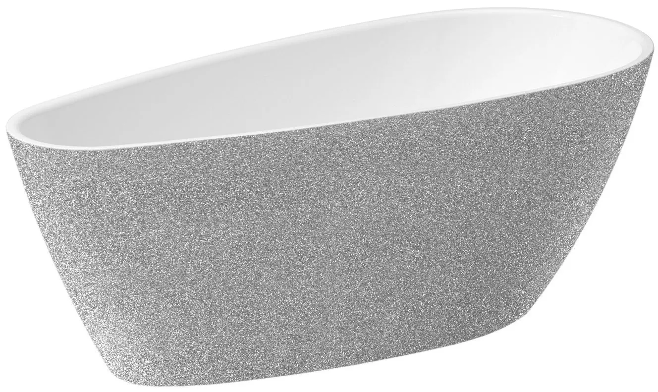 Ванна акриловая Besco Goya A-Line Glam WA-170-GSZ 170x80 (Silver)