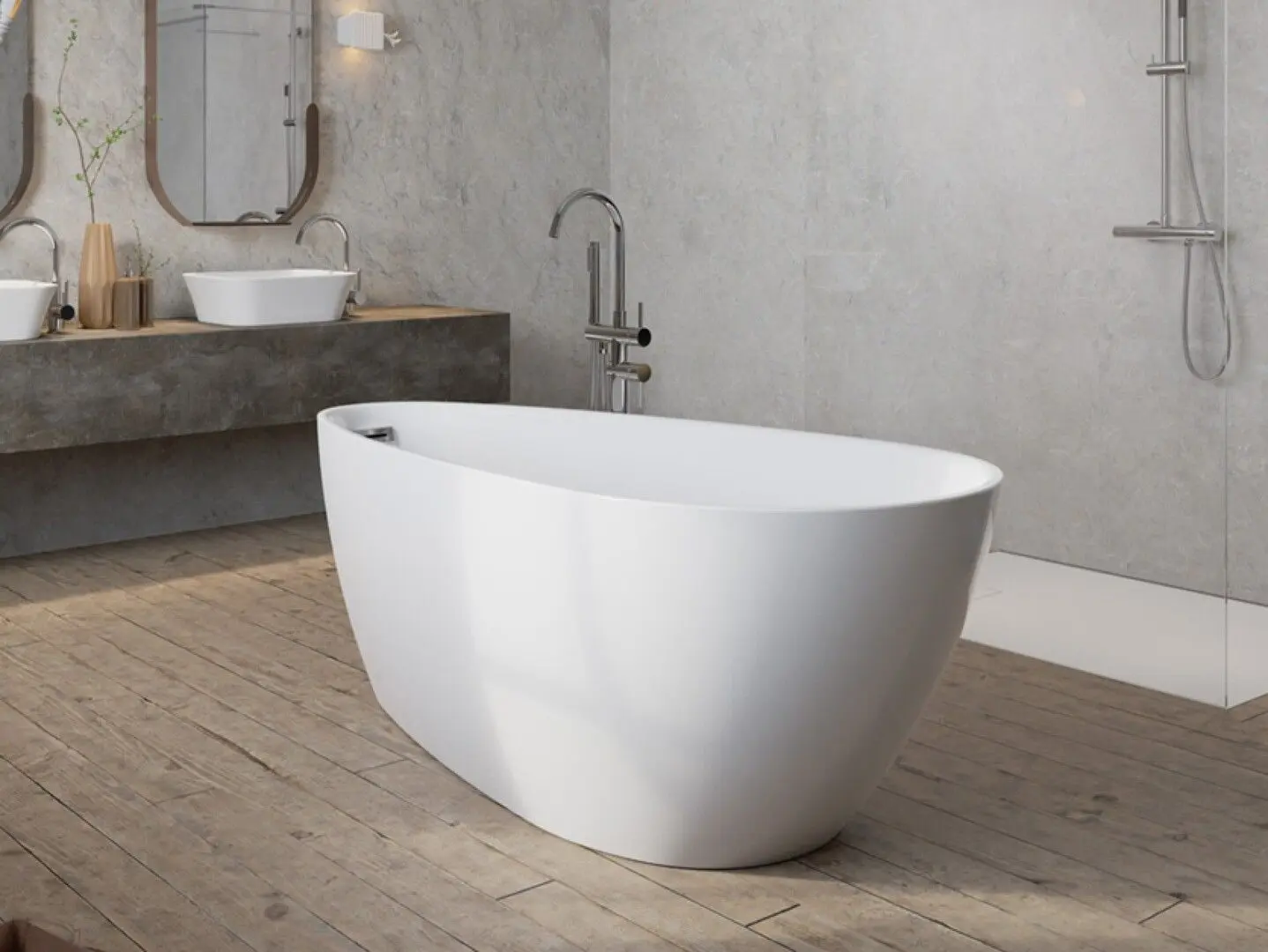 Cada de baie din acril Besco Goya A-Line WAS-170-G 170x80 (White) - 4