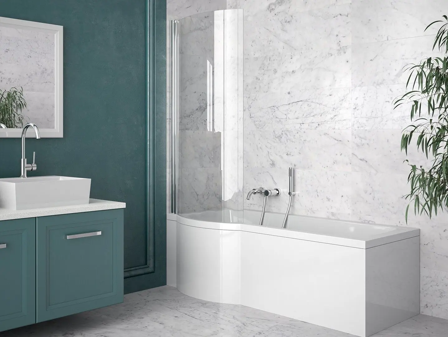 Ванна акриловая Besco Inspiro WAI-150-NLE Left 150x70 (White) - 4