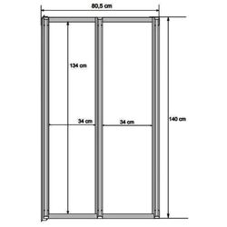 Ванна акриловая Besco Integra 170x75 Right + Ambition Premium 2 (White/Chrome) Thumb