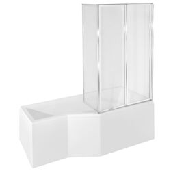 Ванна акриловая Besco Integra 170x75 Right + Ambition Premium 3 (White/Chrome)