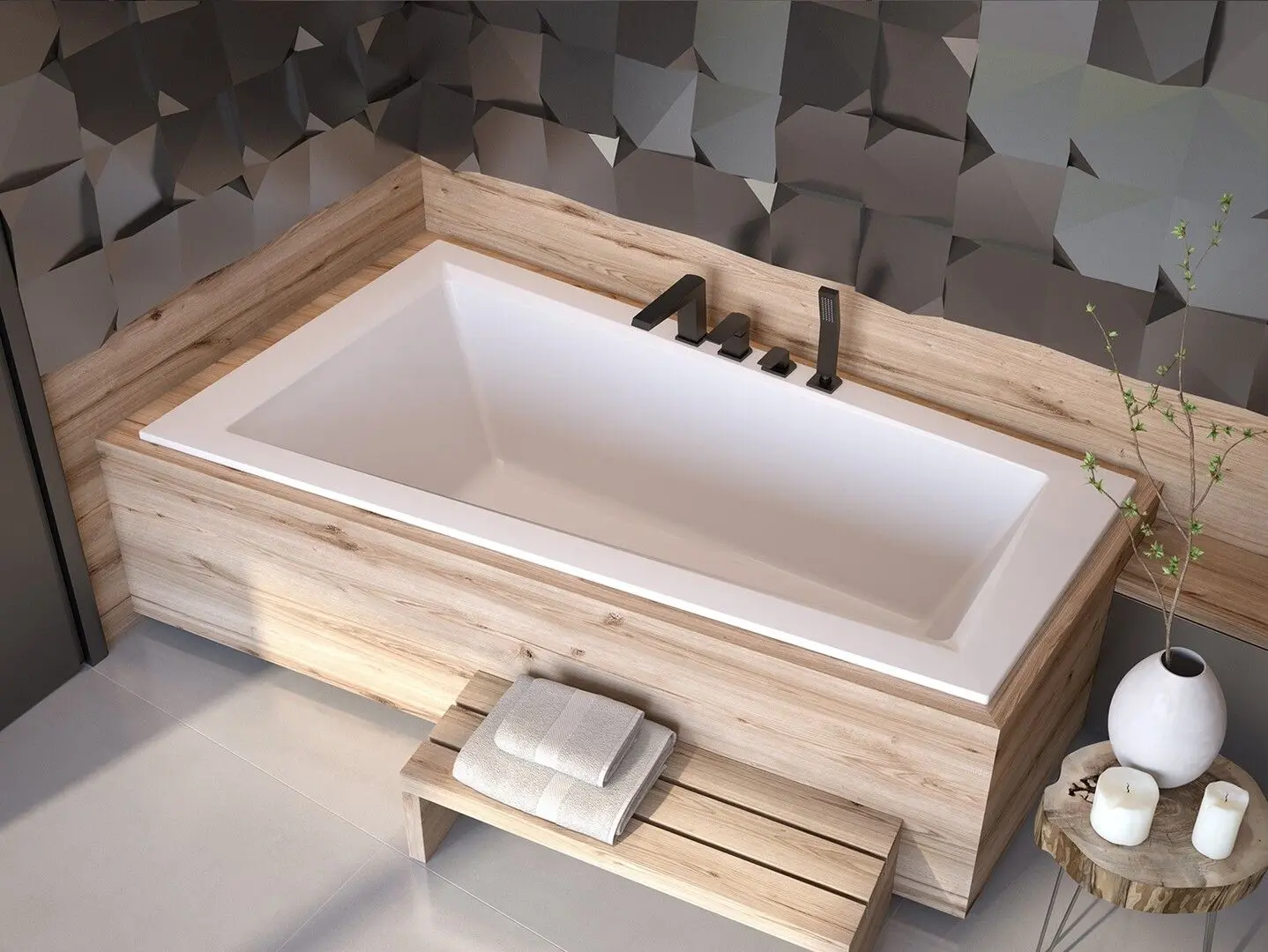 Ванна акриловая Besco Intima Slim WAIT-150-SL Left 150x85 (White) - 3