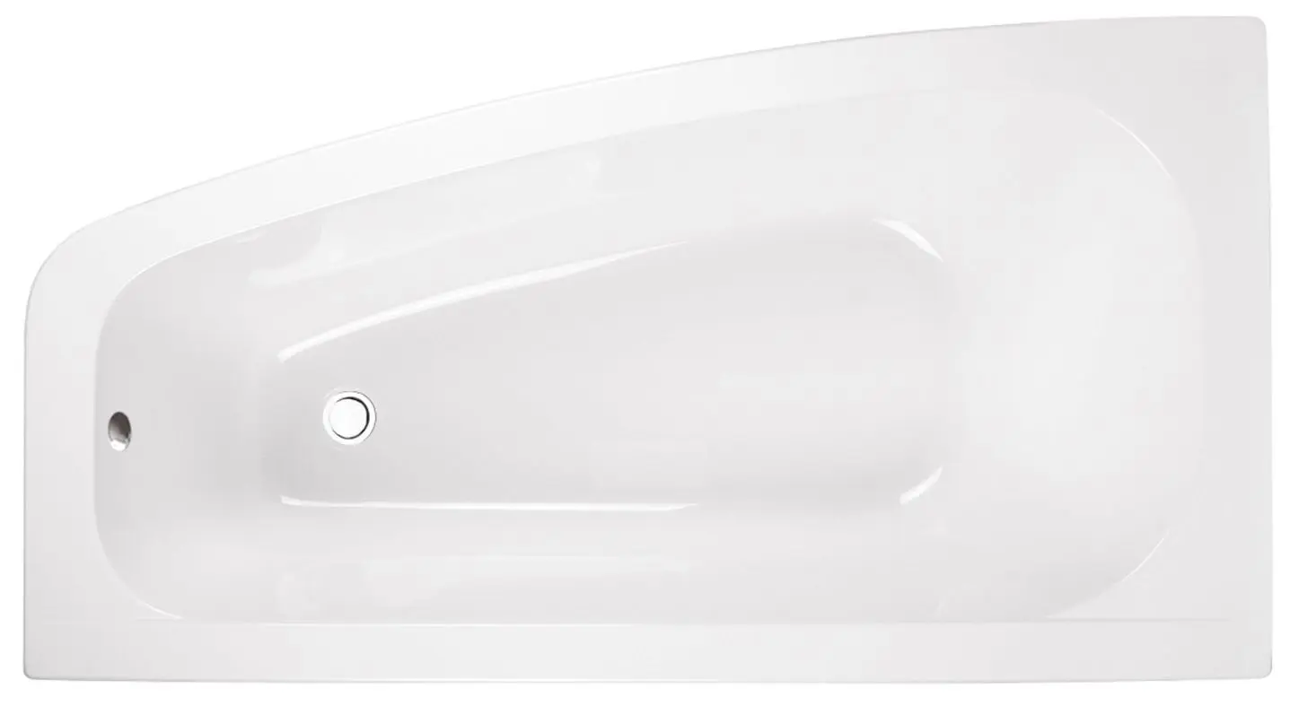 Cada de baie din acril Besco Luna WAL-150-NP Right 150x80 (White) - 3