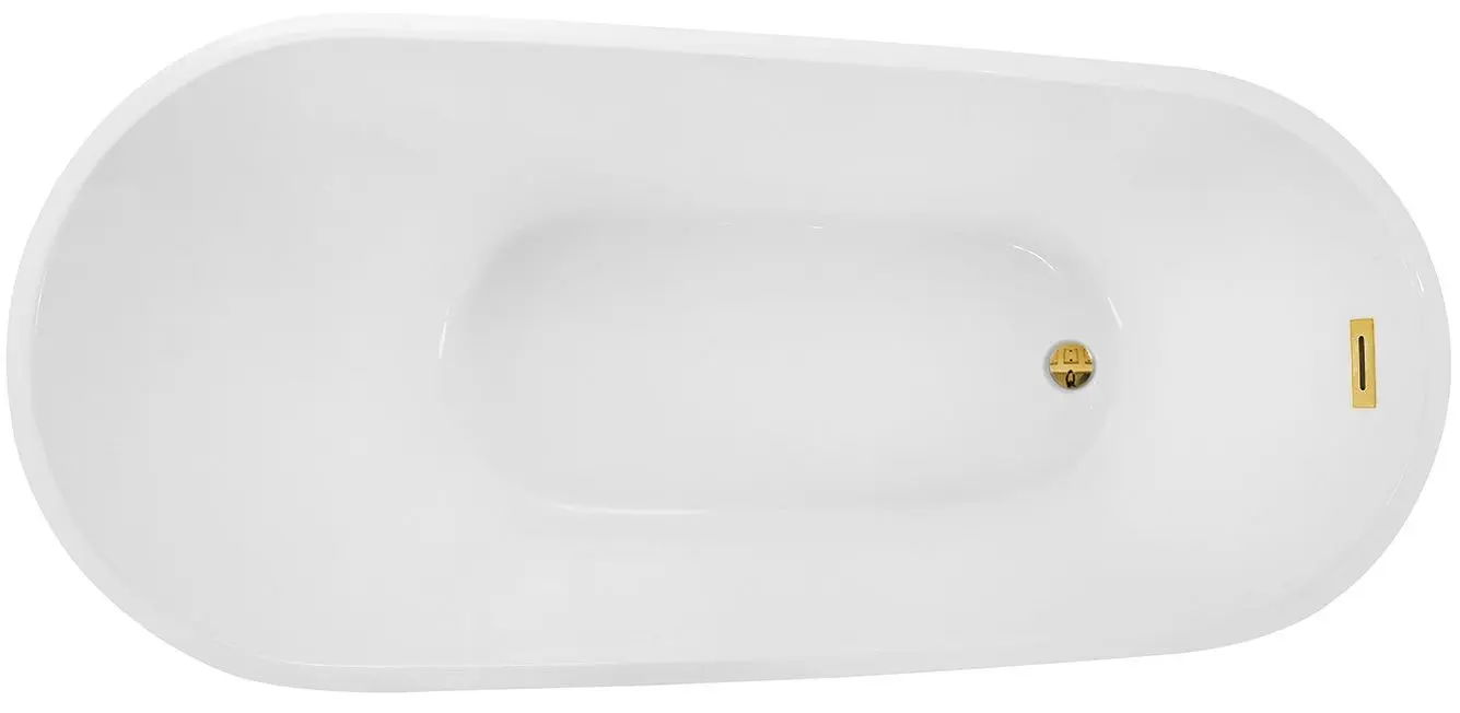 Ванна акриловая Besco Melody 150x80 (White/Gold) - 2