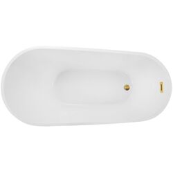 Сadă de baie din acril Besco Melody Glam 150x80 (Gold/White) Thumb