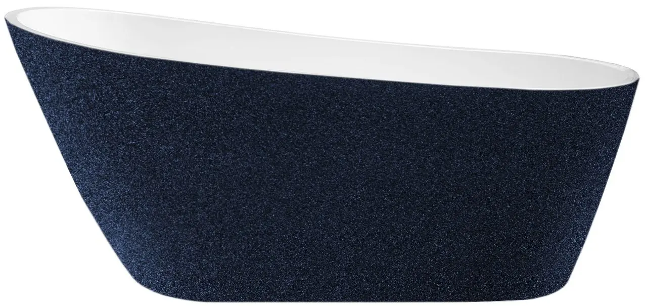 Cada de baie din acril Besco Melody Glam 150x80 (Graphite/White/Black)