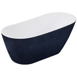 Ванна акриловая Besco Melody Glam 150x80 (Graphite/White/Chrome)