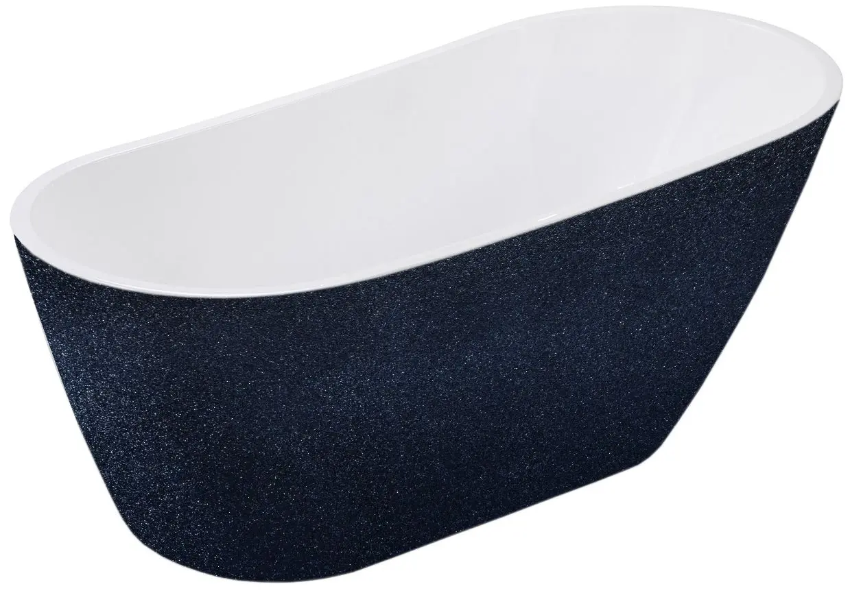 Ванна акриловая Besco Melody Glam 170x80 (Graphite/White/Chrome)