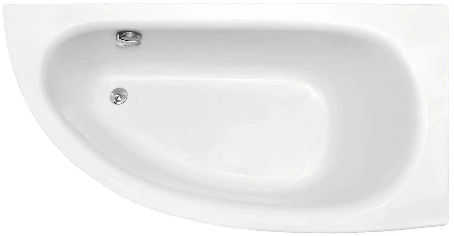 Cada de baie din acril Besco Milena 150x70 Right (White)