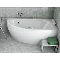 Cada de baie din acril Besco Milena Premium 150x70 Right + Ambition + Standard (White/Chrome) Thumb