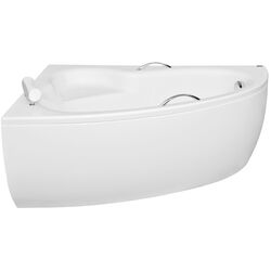 Ванна акриловая Besco Natalia Premium 150x100 Left + Ambition + Standard (White/Chrome)