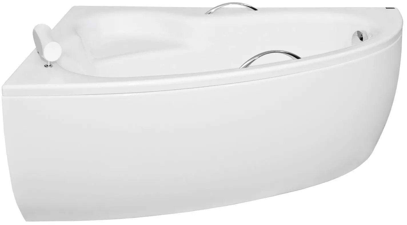 Ванна акриловая Besco Natalia Premium 150x100 Left + Ambition + Standard (White/Chrome)