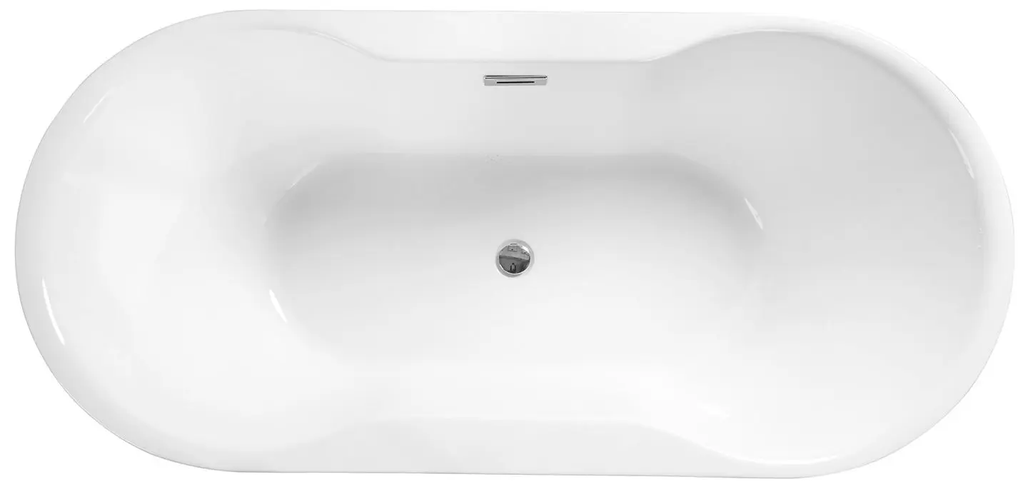 Ванна акриловая Besco Navia Glam 150x80 (Graphite/White/Chrome) - 2