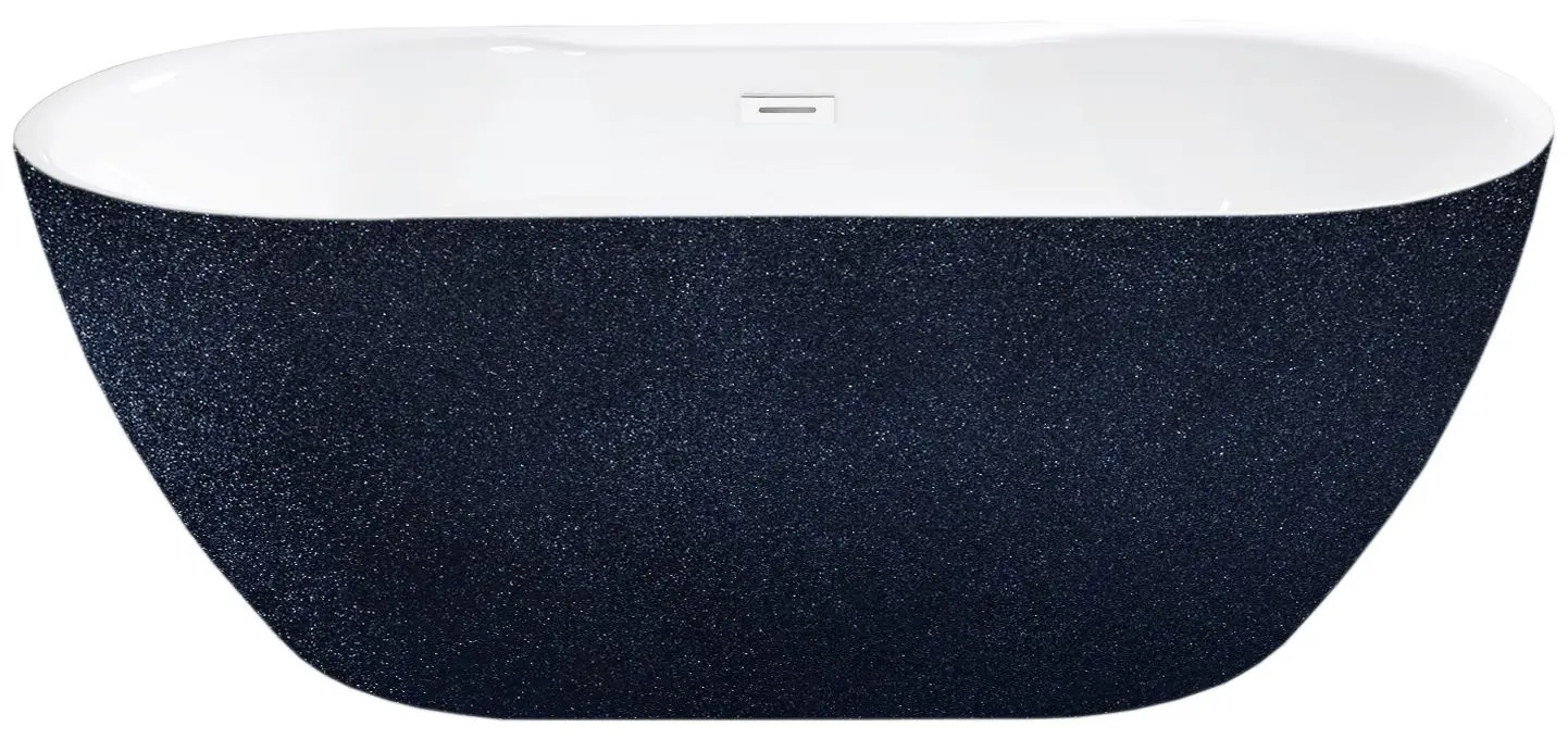 Ванна акриловая Besco Navia Glam 150x80 (Graphite/White/White Gloss)