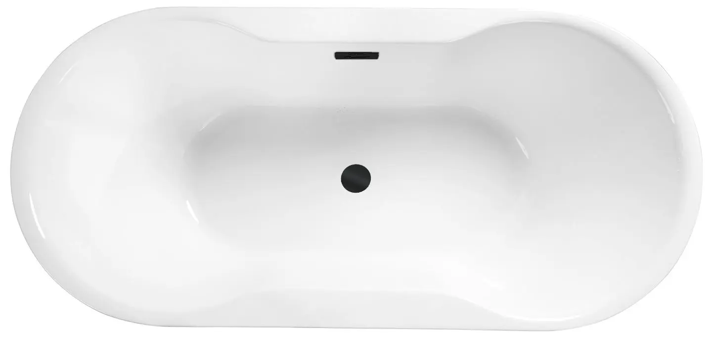 Ванна акриловая Besco Navia Glam 160x80 (Graphite/White/Black) - 2