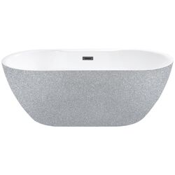 Cada de baie din acril Besco Navia Glam 160x80 (Silver/White/Graphite)