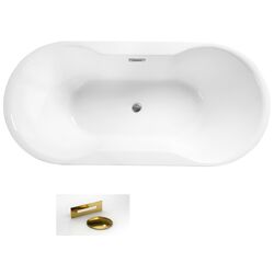 Ванна акриловая Besco Navia Glam WA-150-NSZ 150x80 (Silver) Thumb