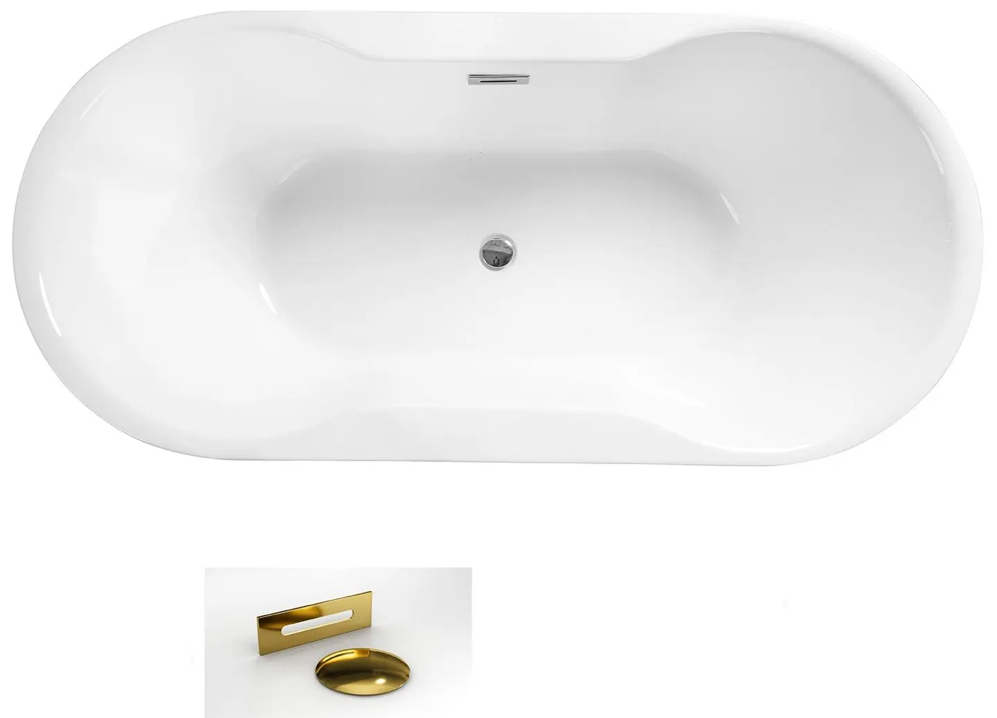 Ванна акриловая Besco Navia Glam WA-150-NSZ 150x80 (Silver) - 2