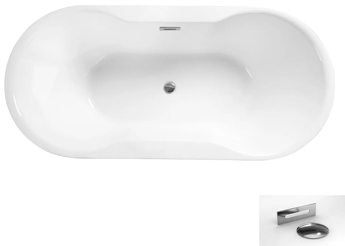 Ванна акриловая Besco Navia Glam WA-150-NZL 150x80 (Gold) - 2