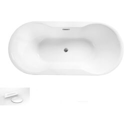 Ванна акриловая Besco Navia WAS-140-NBI 140x75 (White) Thumb