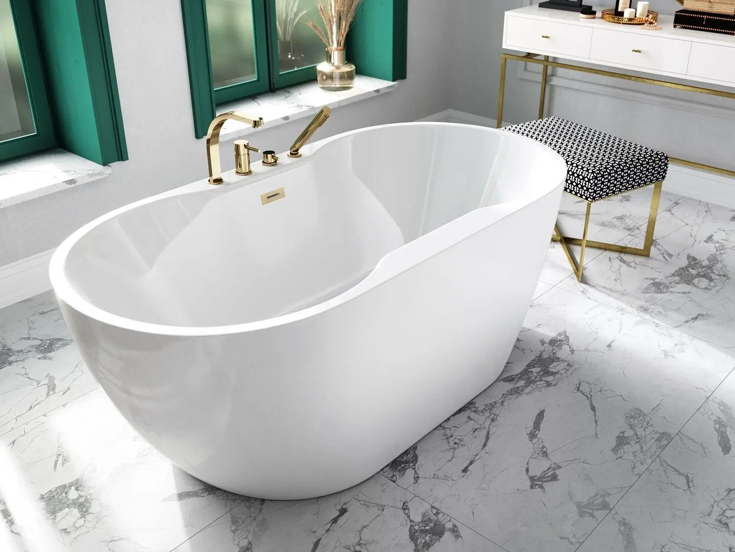 Ванна акриловая Besco Navia WAS-160-N 160x80 (White) - 5