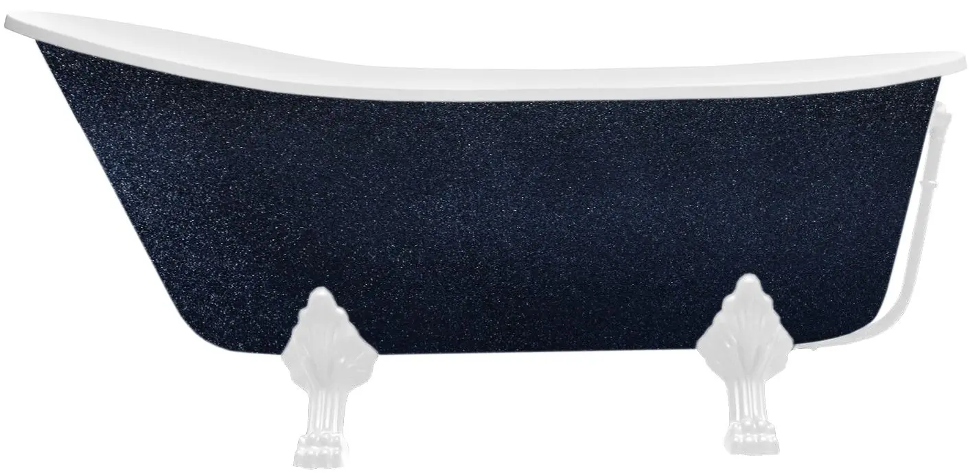 Cada de baie din acril Besco Olaya Glam 160x68 (Graphite/White)