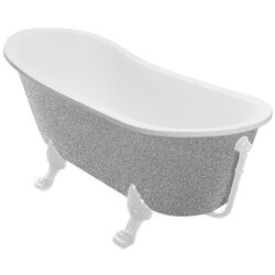 Ванна акриловая Besco Olaya Glam WAO-160-GSW 160x68 (Silver)