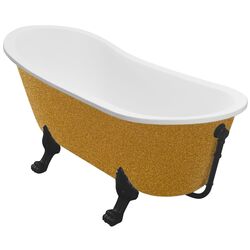 Ванна акриловая Besco Olaya Glam WAO-160-GZB 160x68 (Gold)